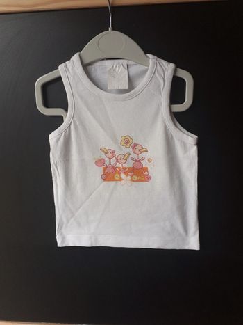 Tee-shirt débardeur fille 12 mois