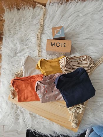 Lot de 6 bodys naissance