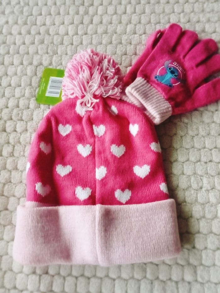 Ensemble bonnet avec gants Stitch 54cm - photo numéro 4