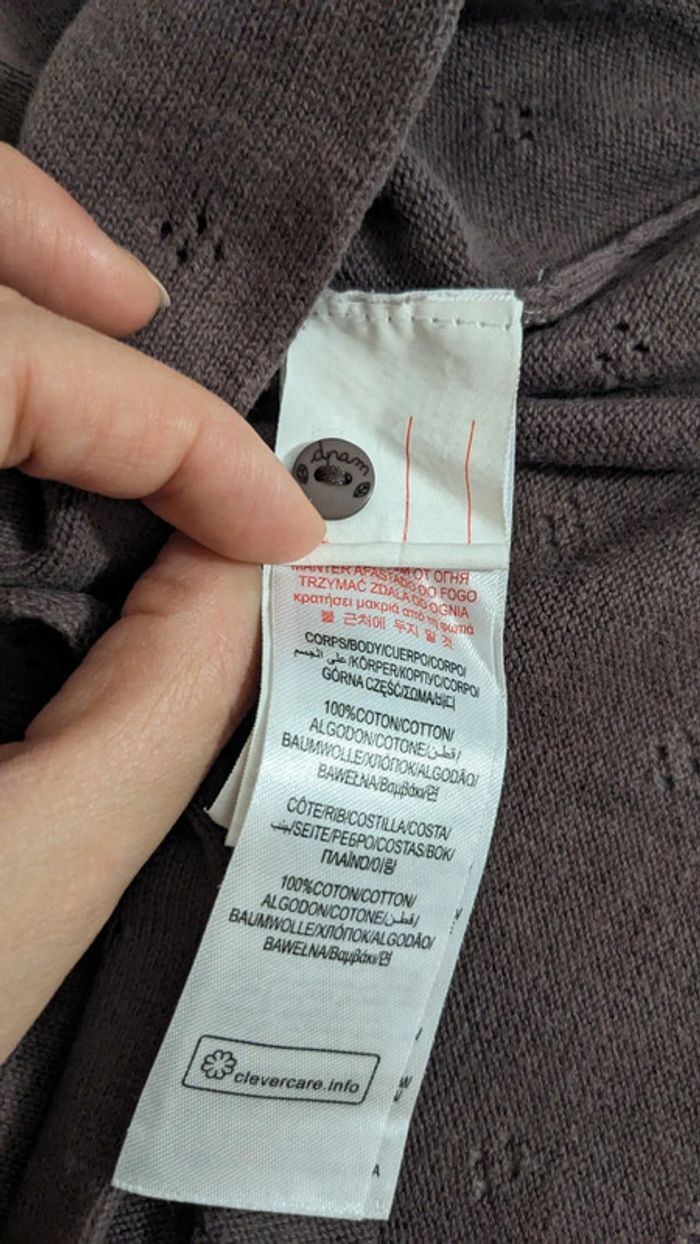 Gilet Marron DPAM 9 Mois - photo numéro 5