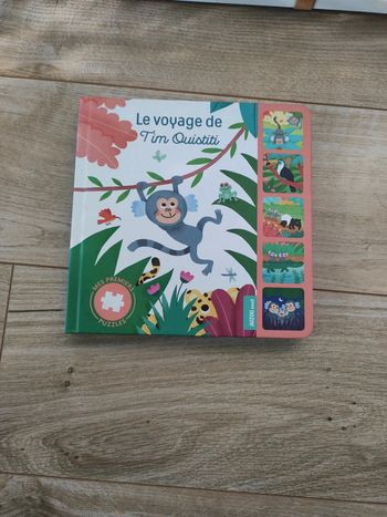 Livre puzzle  tim ouistiti