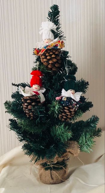 lot de 3 pommes de pin pour sapin