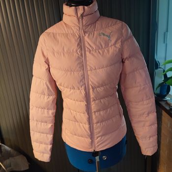 Doudoune rose puma sans capuche mi saison XXS / 32 / 12 ans