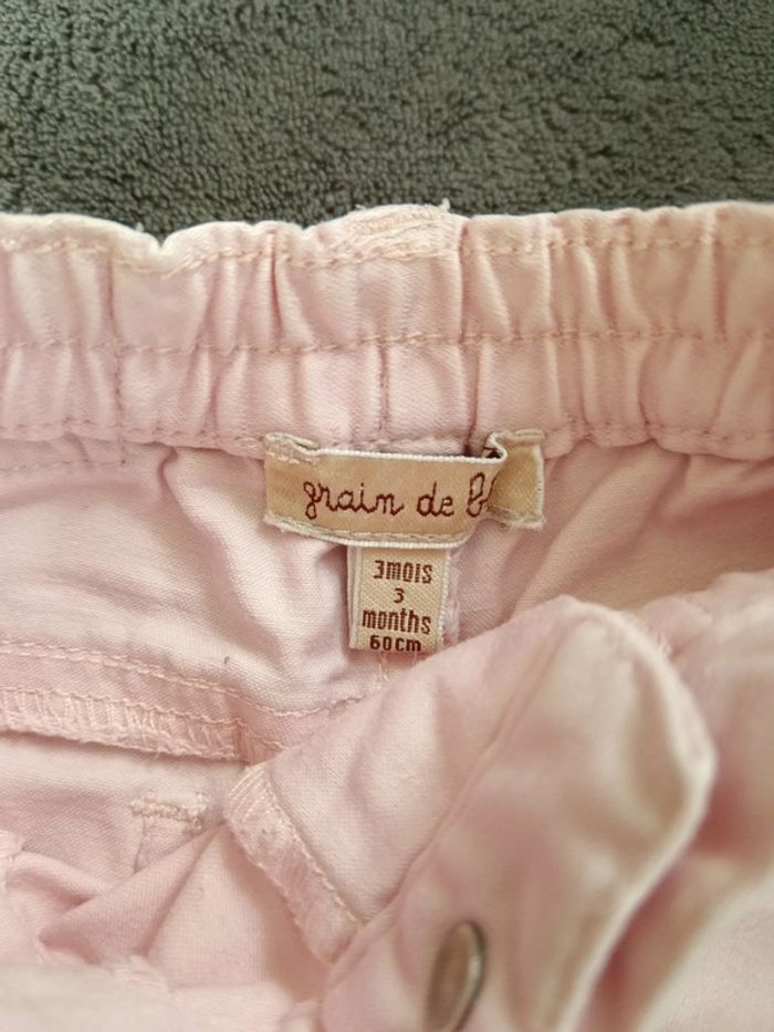 Pantalon grain de blé rose - photo numéro 5