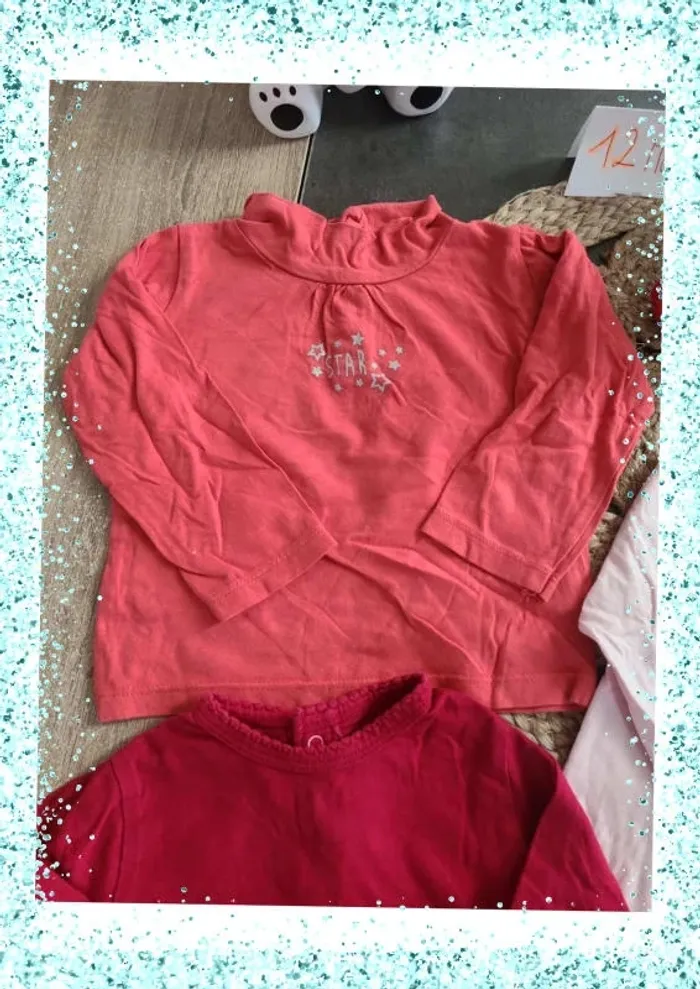 Lot t-shirts 12 mois - photo numéro 2