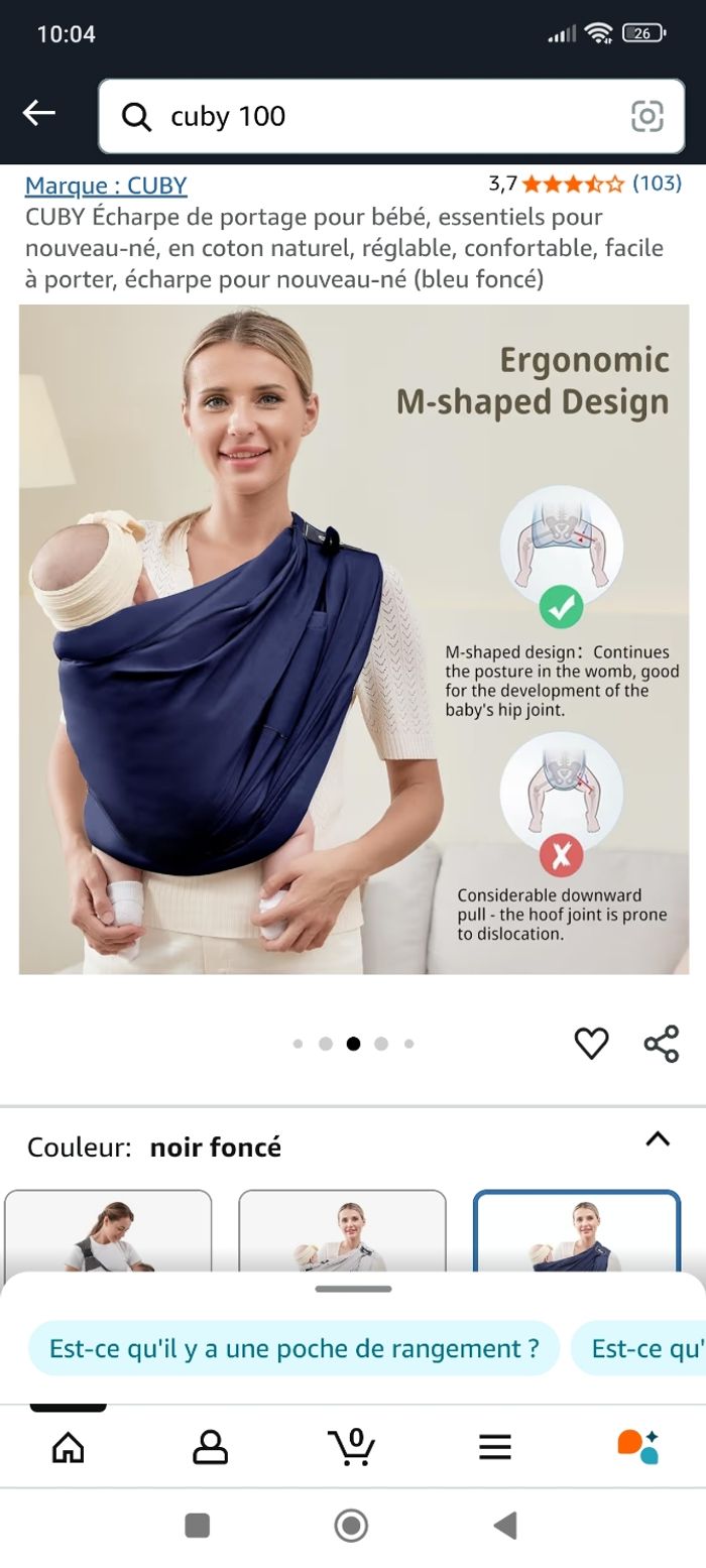 Vend porte bebe