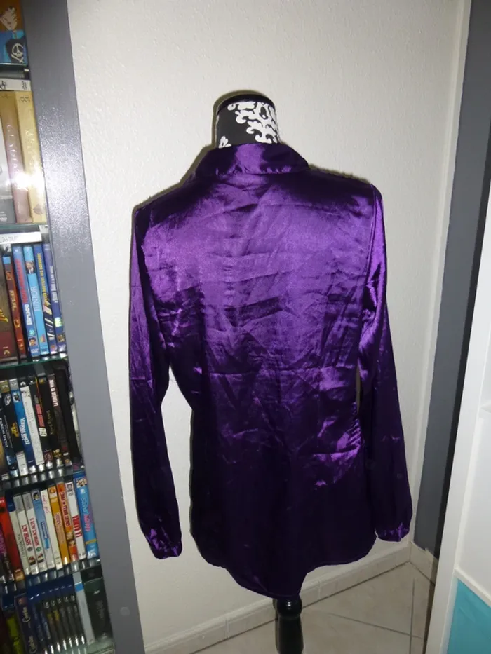 chemise tunique manche longue mauve MS MODE taille 40 - photo numéro 3