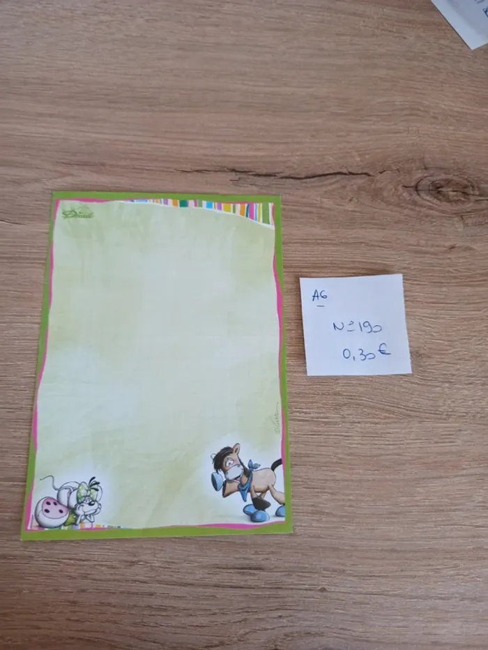 Feuille Diddl A6 190 0,30€