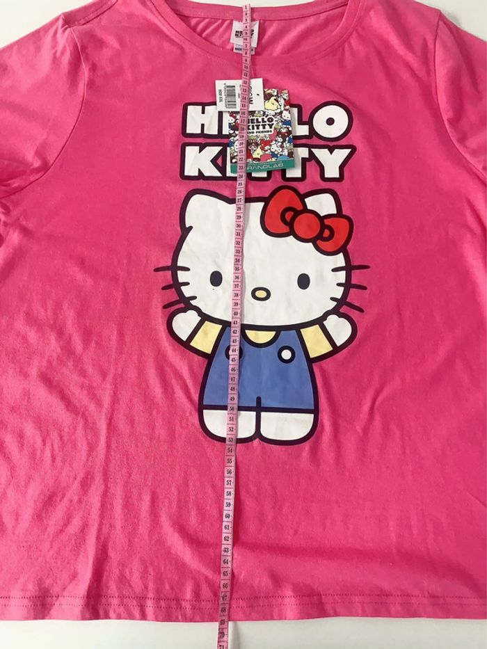 Top T-shirt Oversize Cute Kawaii Barbie Pink Sanrio Hello Kitty Cosplay Lolita - photo numéro 12