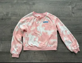Sweat rose et blanc Levi's fille 10 ans