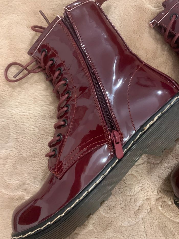 Bottines confortable bordeaux femme 🍭🍭 - photo numéro 7