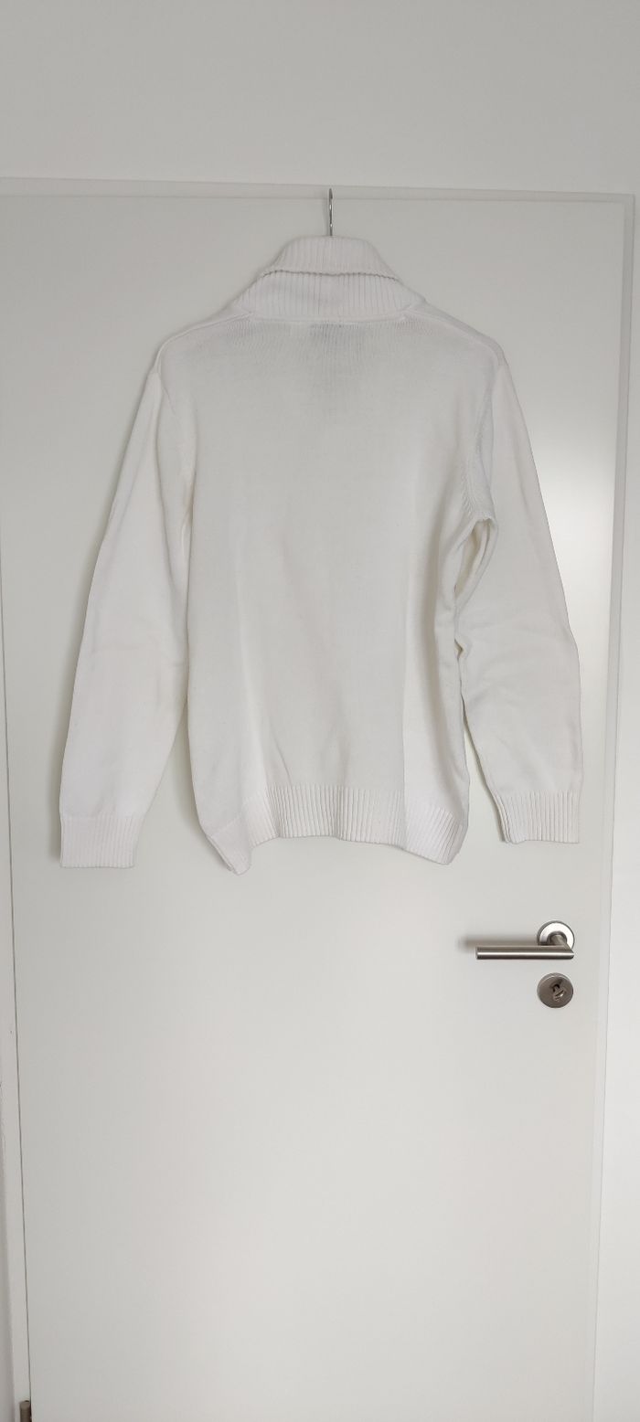 Pull homme blanc la redoute - photo numéro 3