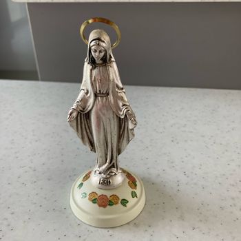 Statue st vierge en métal 13 cm