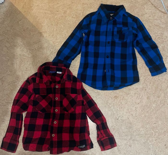 Lot 2 chemises garçon 2ans