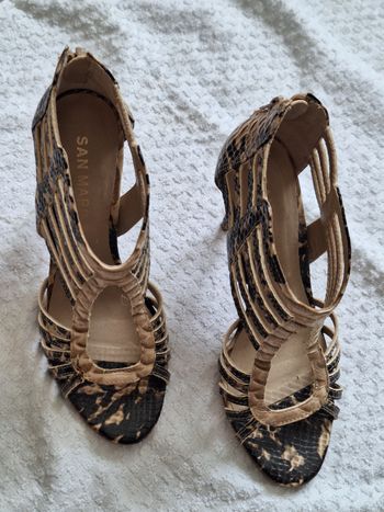 Chaussures été à talons  cuir