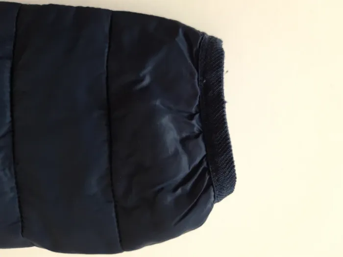 Manteau Obaidi Anorak doudoune à capuche doublée bleu marine à fermeture orange 12 mois 74 cm Obaïdi - photo numéro 7