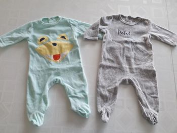 Pyjamas velour 3 mois