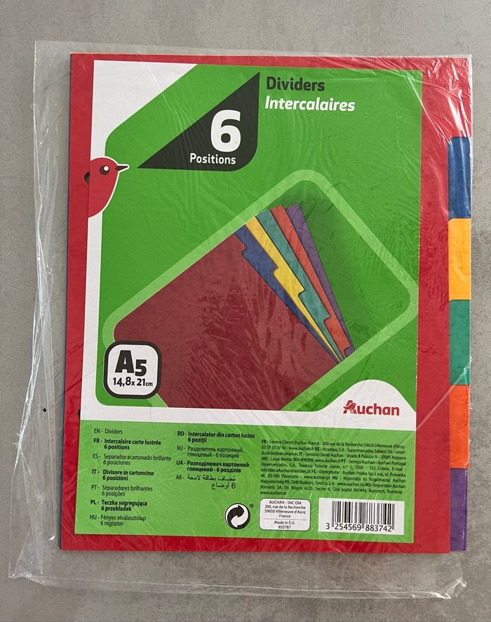 Cahiers étiquettes intercalaires pochettes transparentes - photo numéro 10