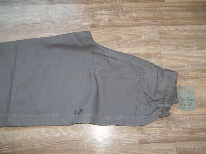 Pantalon toile gris No-No 12 ans neuf (Pant4) - photo numéro 3