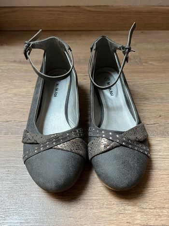 Ballerine à bride gris