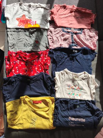 Lot tee shirt manches courtes