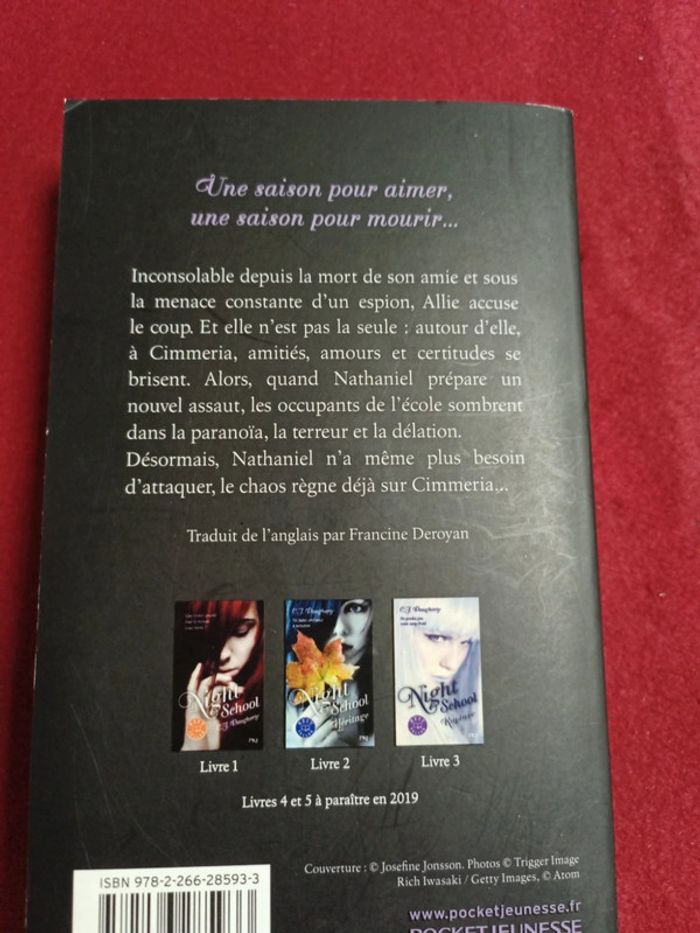 Night school tome 3 " Rupture " C.J Daugherty " PKJ - photo numéro 11