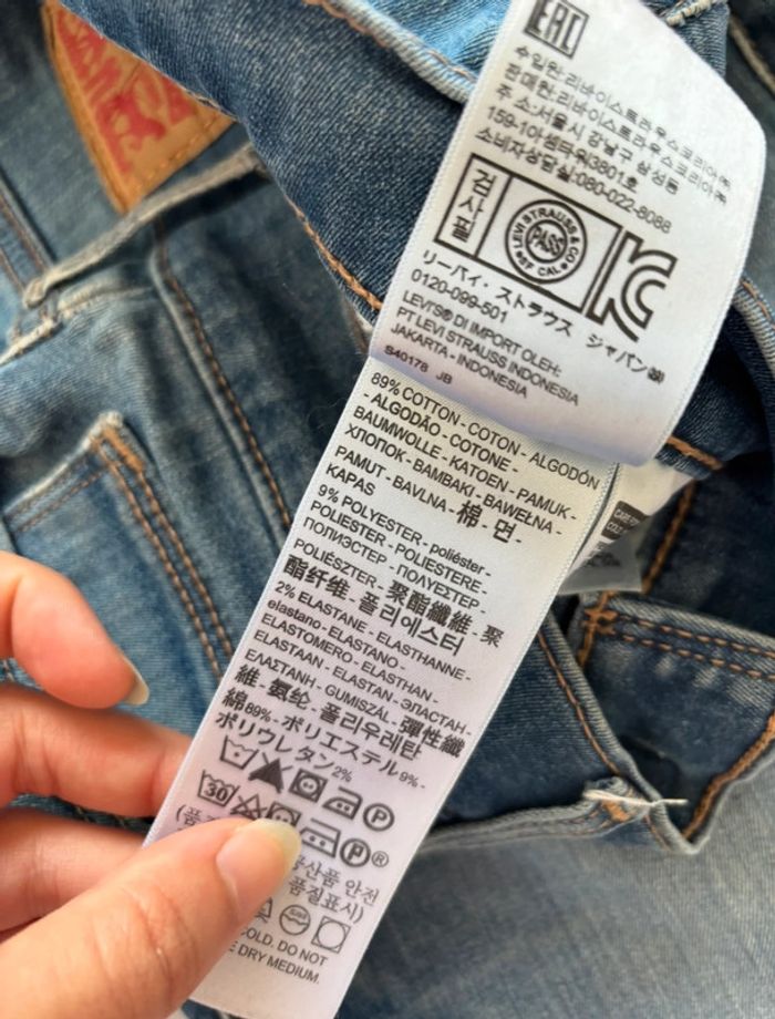 Jean Levi’s slimming skinny slim fit bleu destroy mi taille haute taille M/38 L30 - photo numéro 9
