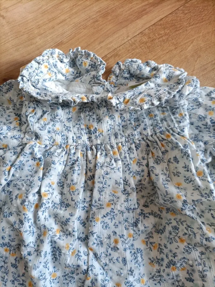 Ensemble blouse et jeans taille 12 mois 74 cm tao - photo numéro 2