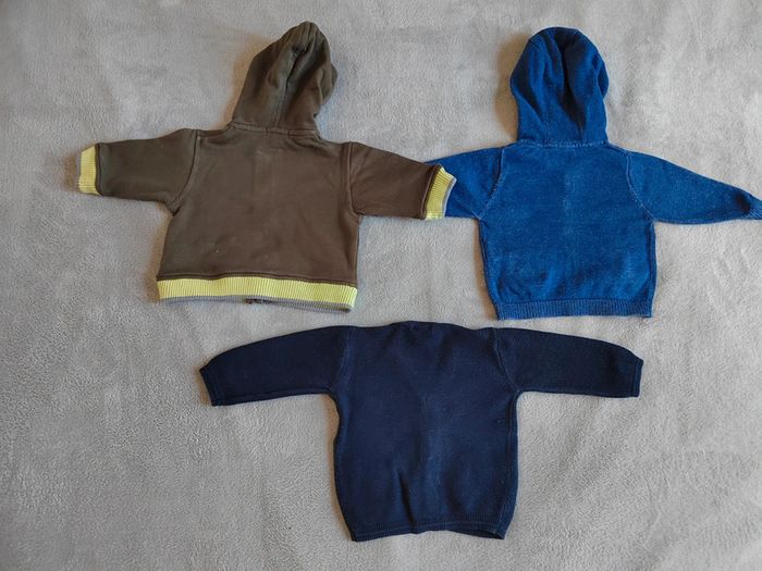 Lot 3 gilets/sweat 3 mois - photo numéro 2