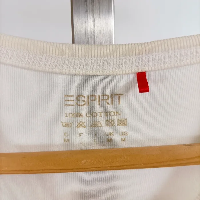 Lot 5 hauts femme blancs T 40 L – Esprit, Damart, Ycoo, In Extenso, mix manches LOT006 - photo numéro 5