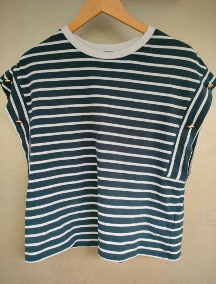 Tee-shirt rayé manches courtes