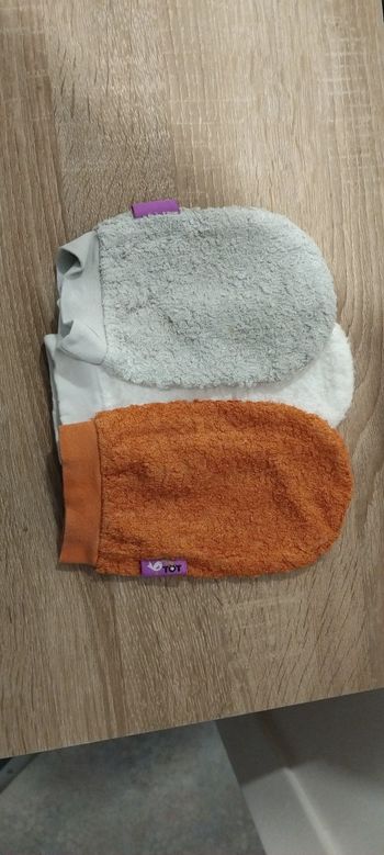 Lots de gants de toilette 