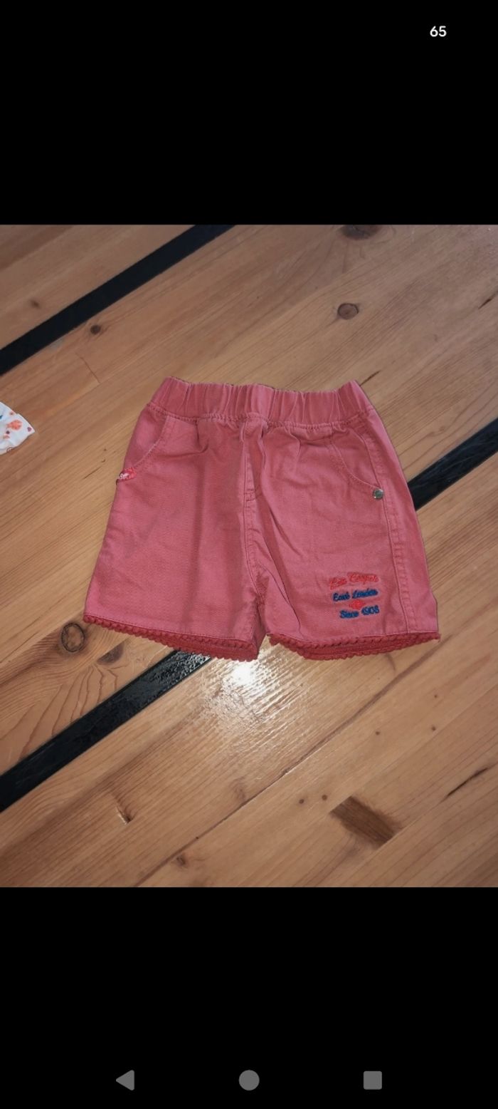 Ensemble tee-shirt/ short fille 36 mois - photo numéro 3