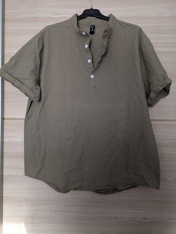 Chemise d'été pour homme, en lin & coton, taille XL, en très bon état