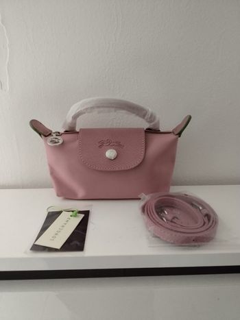 Mini sac longchamp rose