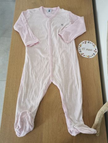 Pyjama rose été bébé fille 18mois petit bateau Tbe