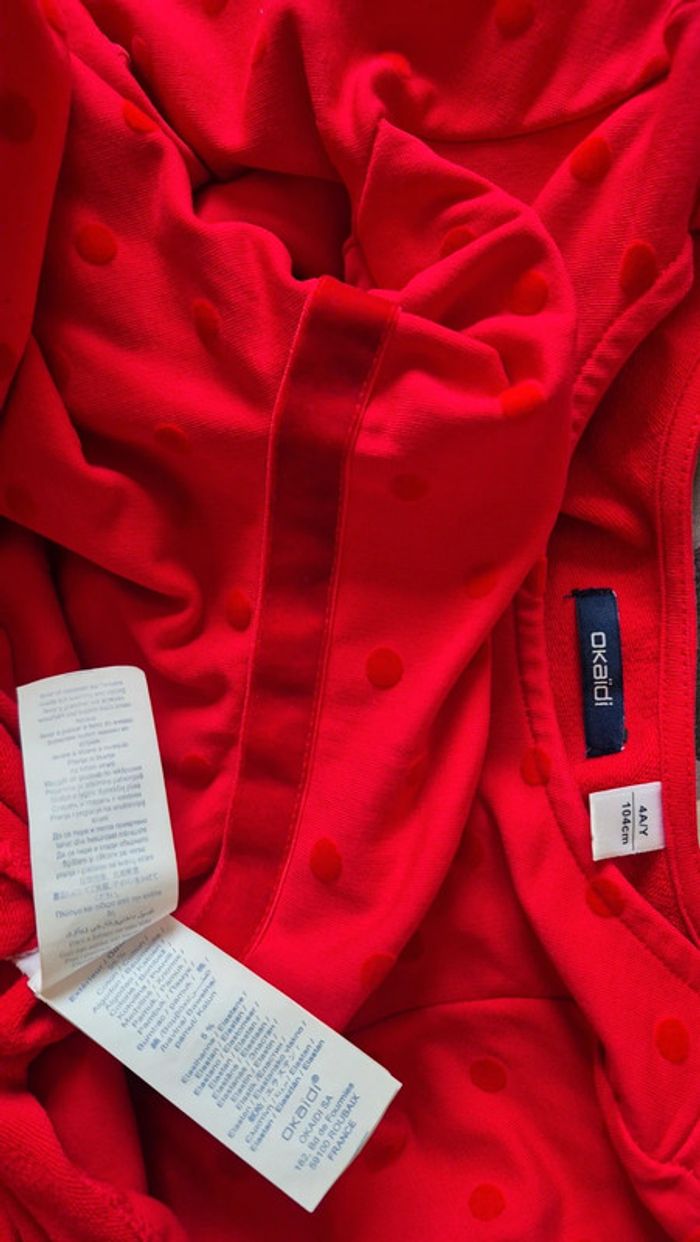 Robe rouge Okaidi 4ans - photo numéro 3