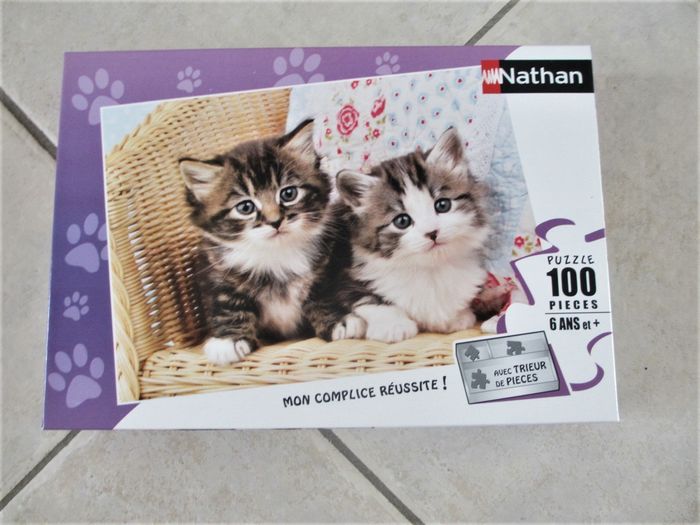Puzzle duo de chatons 100 pièces - Nathan - photo numéro 2