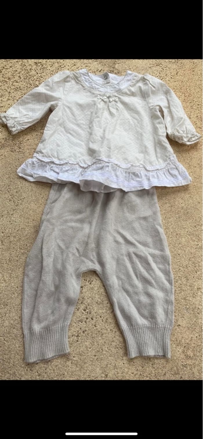 Ensemble orchestra blanc et beige