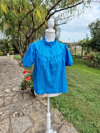 Naf Naf chemisier Lucio C1 bleu adriatique * taille 38 *