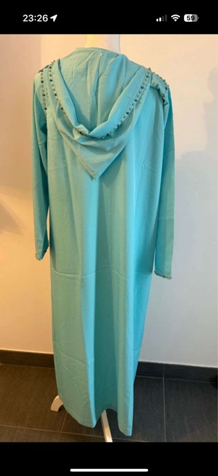 Jelaba / robe oriental bleu ciel neuf 36-38 - photo numéro 6