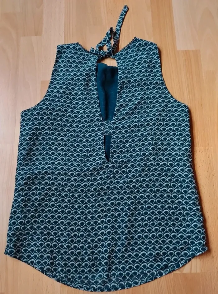 Top débardeur blouse sans manches - photo numéro 4