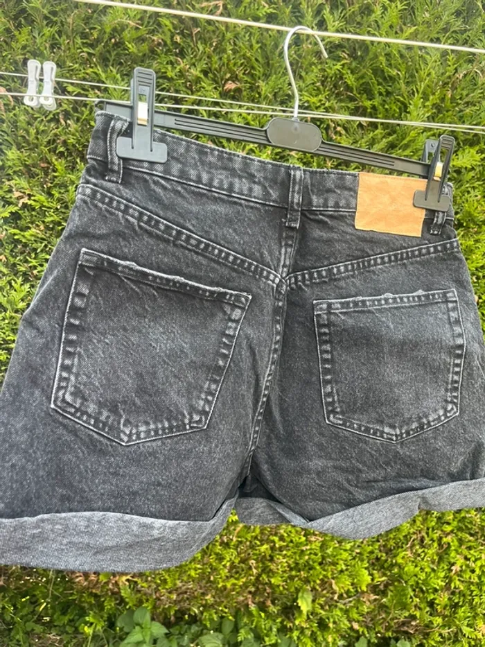 short en jeans noir zara - photo numéro 4