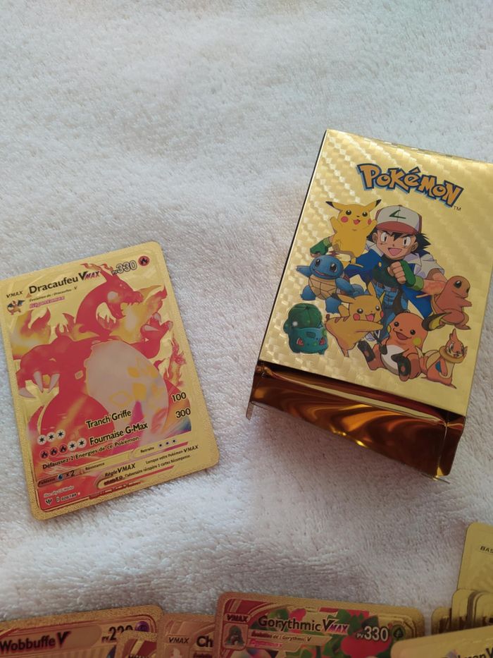 Jeu de 55 cartes Pokemon OR - Gold - photo numéro 2