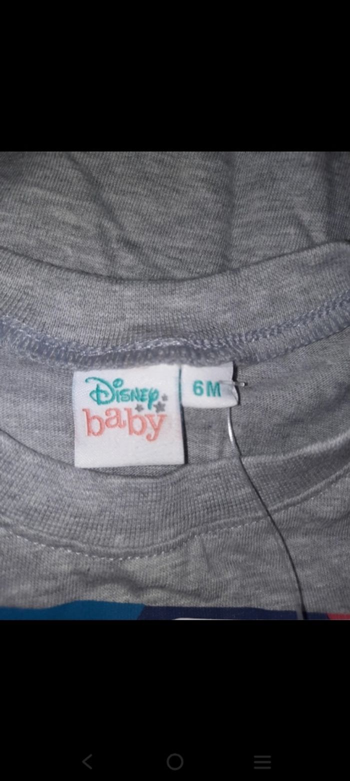 Tee shirt Mickey Disney taille 6 mois - photo numéro 3