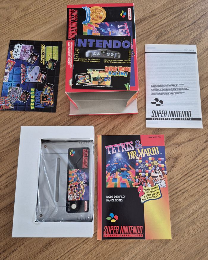 Jeu Tetris & Dr.X Mario Super nintendo Snes Super classic Complet Fah Quasi Neuf - photo numéro 7