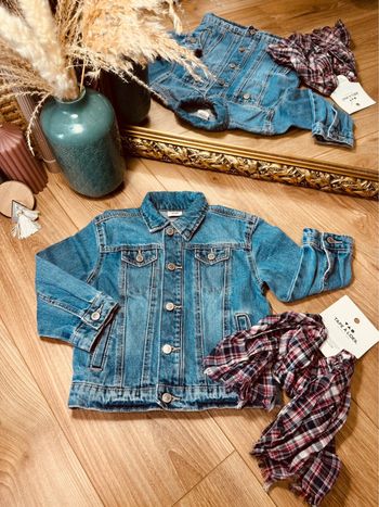 Taille 3 ans veste en jean et chèche garçon TAO bleue 💙