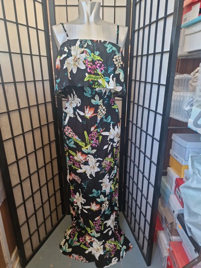 Robe longue fleurie