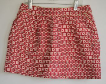 Jupe courte rouge et blanche – It Hippie – Taille S (36)