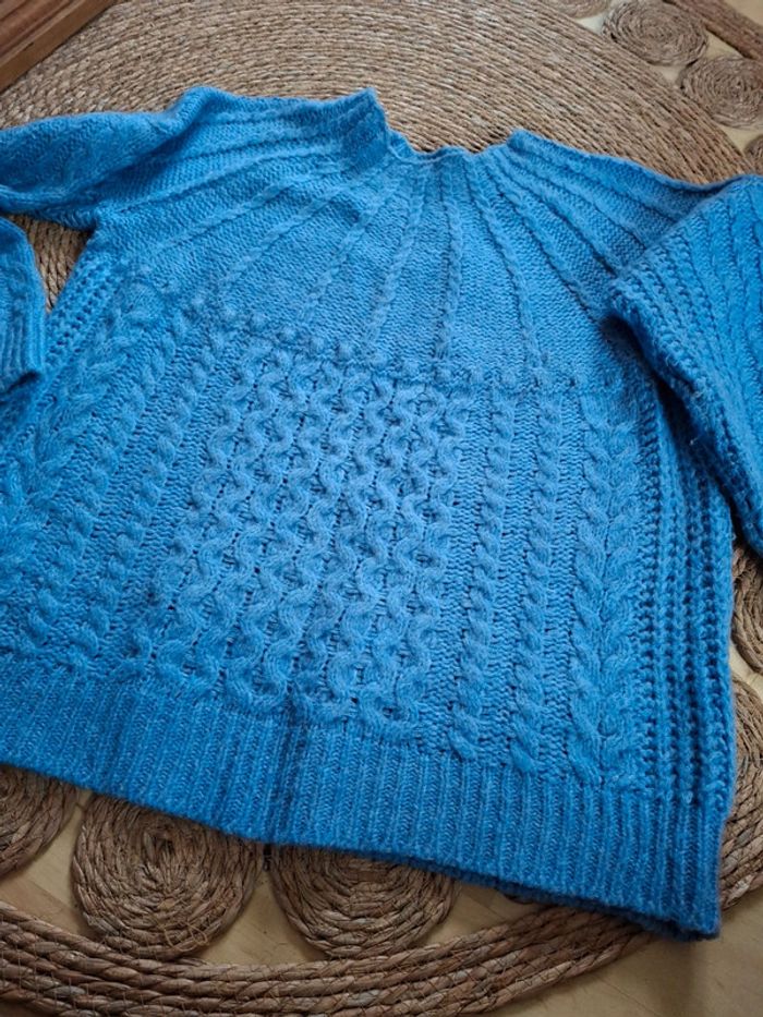 Pull bleu lavande Mango L - photo numéro 5